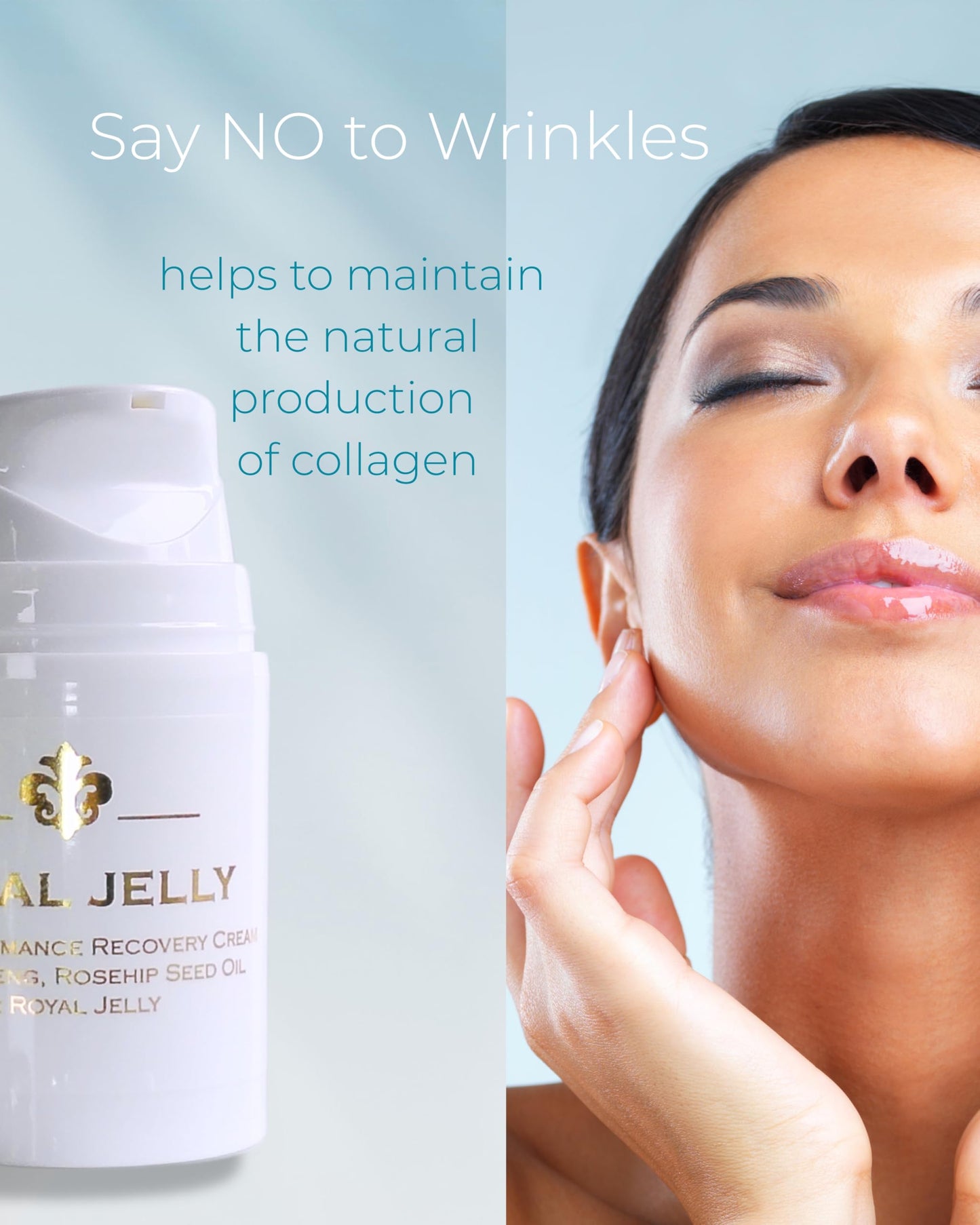 Fleur De Lis Naturals Face Cream Anti Aging Royal Jelly - Natural & Organic Ingredients, Face Moisturizer for Dry Skin, Anti Aging Cream for Face, Anti Wrinkle Cream for Women & Men – 1.7 oz