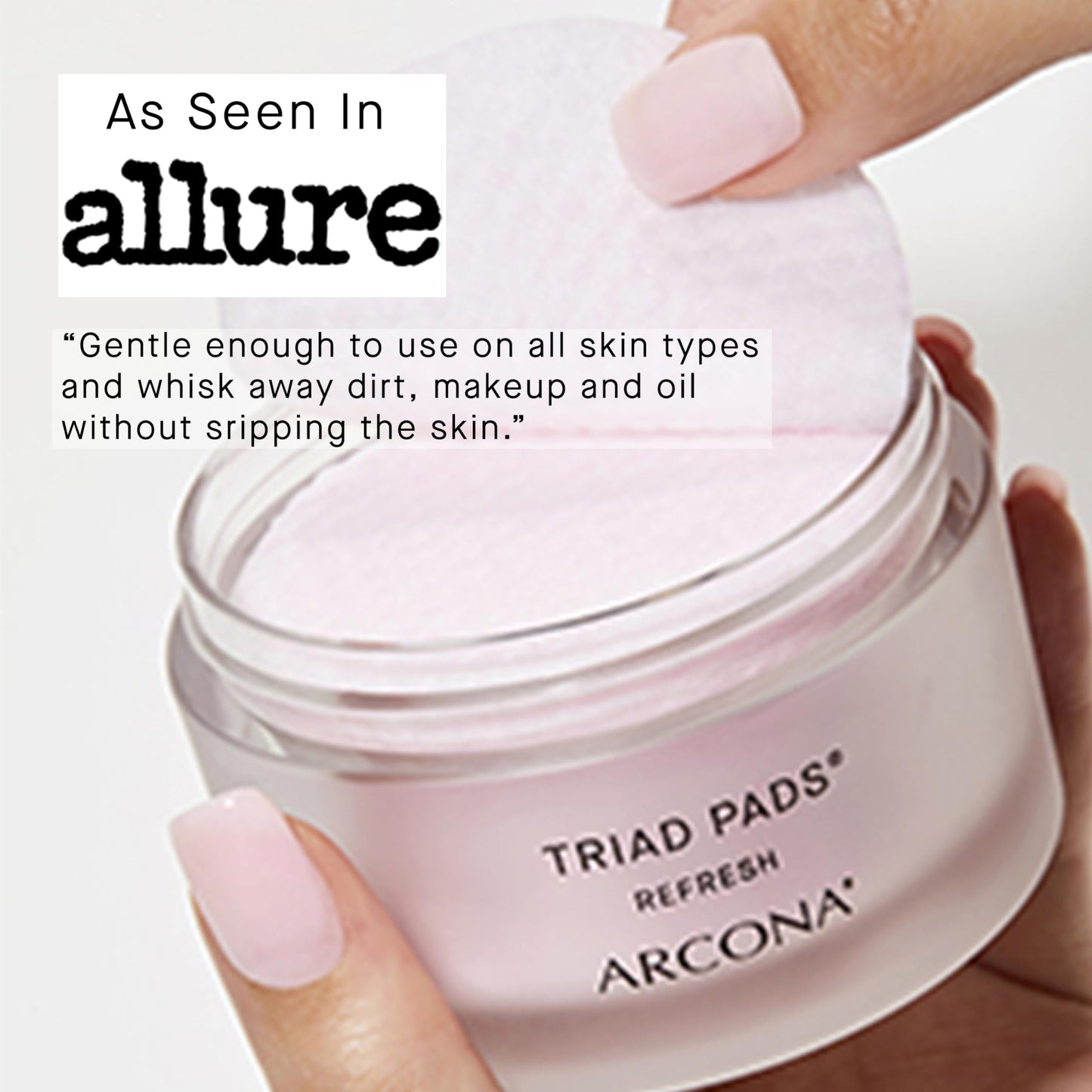 ARCONA Cranberry Triad Milky Toner Pads – Vegan Milky Toner for Face | Brightening & Hydrating Rice Toner for Face | Phyto-Nutrients & Essential Fatty Acids (45 Count)
