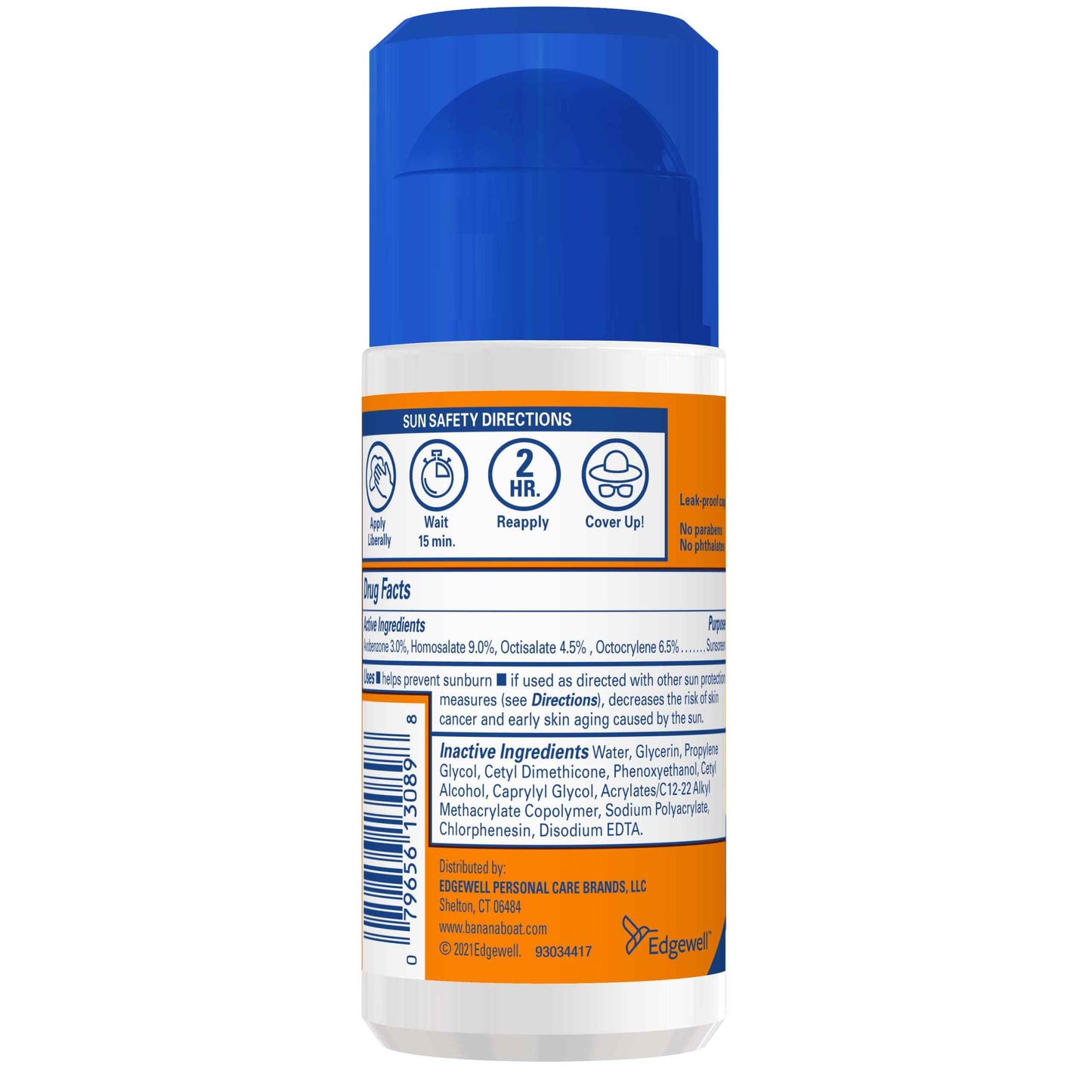 Banana Boat Sport Ultra Roll-On Sunscreen Lotion, Broad Spectrum SPF 60+, 2.5 oz (Pack of 3)