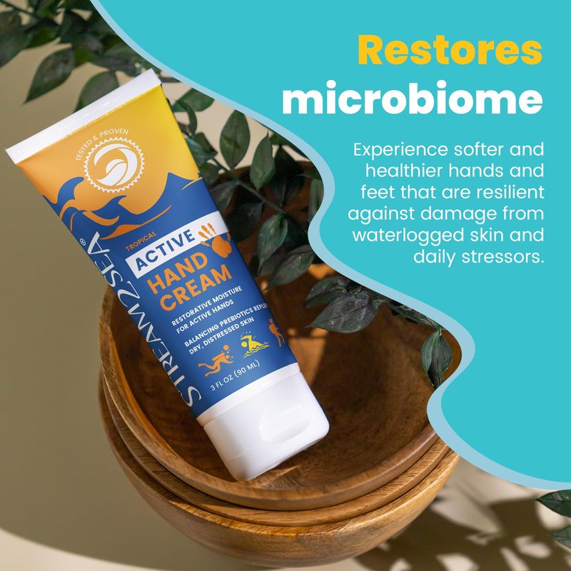 STREAM 2 SEA Unscented Intensive Repair Hand Cream Prebiotic Essentials, Antioxidant Rich Reef Safe Natural and Paraben Free Moisturizing Hand Cream, 3 Fl oz