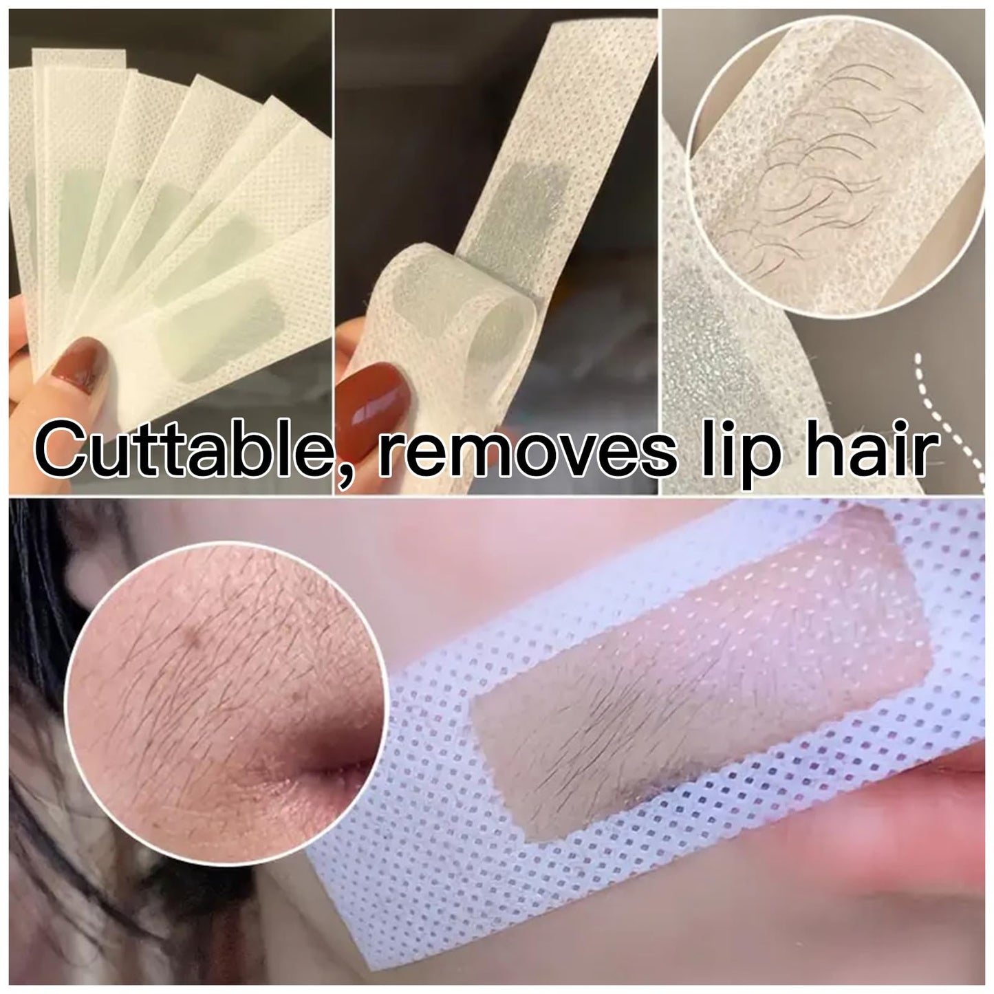 Wax Strips for Hair Removal 80PCS Large size Body Waxing Strips Patches with 20 Bags Calming Oil Wipes Honey Depilatory Patch at Home Easy Hair Removal for Men, Women, Face, Body