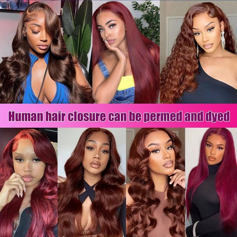 5x5 HD Transparent Lace Closure - Virgin Brazilian Straight Human Hair, 16 Inch, Pre-Plucked, Natural Black