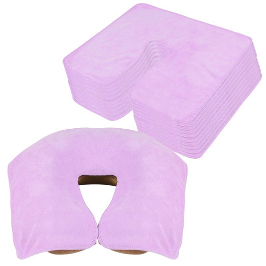 SINLAND Microfiber Face Cradle Covers Large Size Soft and Reusable Non-Stick Massage Headrest Cover Suitable for Any Massage Tables & Massage Chair