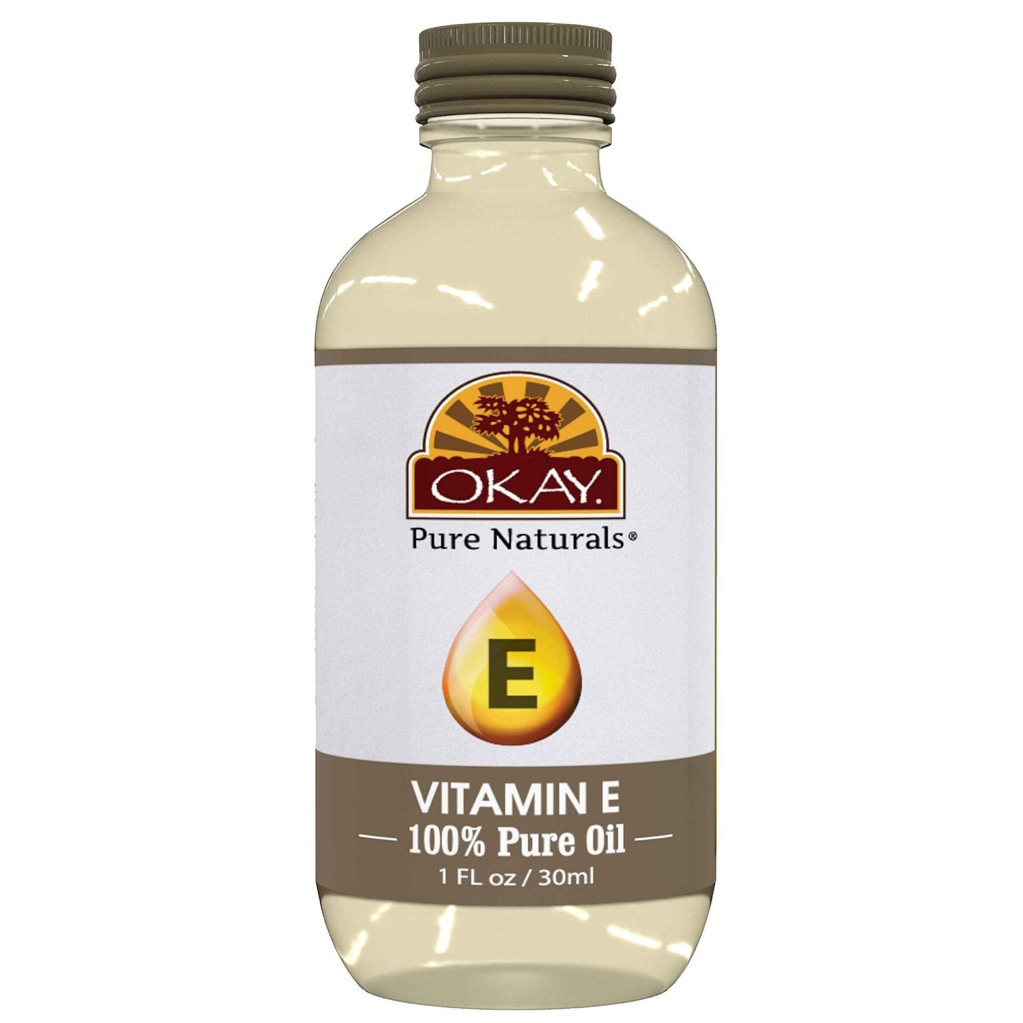 Okay Vitamin E Oil For All Hair Textures & Skin Types, All Natural, 1 Fl Oz
