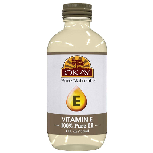 Okay Vitamin E Oil For All Hair Textures & Skin Types, All Natural, 1 Fl Oz
