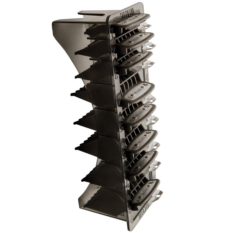 Wahl Professional Premium Cutting Guides - #1 to #8 with Durable Metal Clips & Organizer