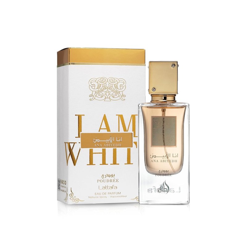 Lattafa Ana Abiyedh Poudree Eau de Parfum Spray for Women - 2.0 oz | Luxurious Floral Fragrance
