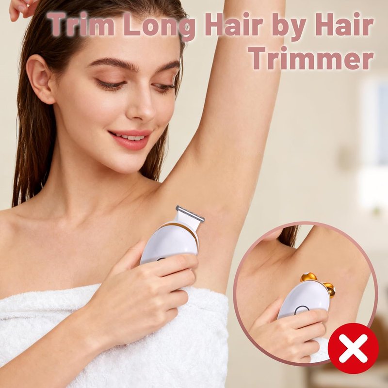 5-in-1 Electric Razor for Women - Waterproof Facial Hair Remover & Shaver | Rechargeable Travel Kit for Sensitive Skin