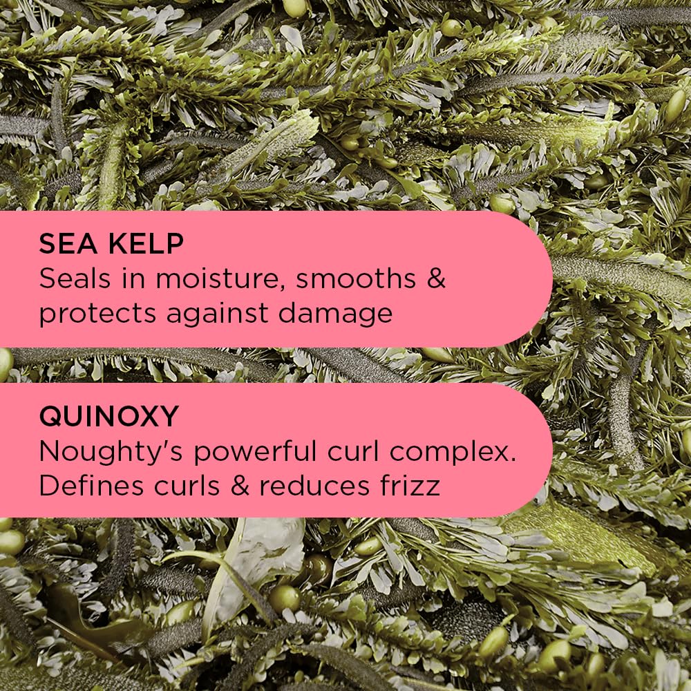 Noughty 97% Natural Wave Hello Curl Taming Cream, Sulfate Free, Vitamin Rich Smoothing Formula for Curly and Wavy Hair, with Sea Kelp and Mango Butter, Vegan Haircare 5fl.oz