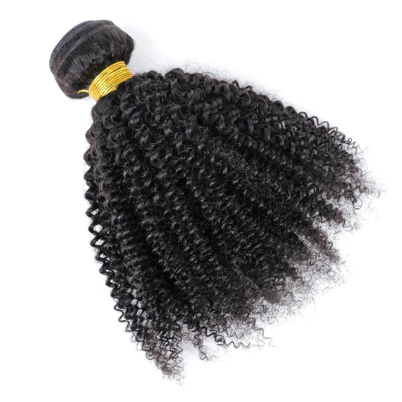 Mongolian Afro Kinky Curly Hair Bundle - 20 Inch 4B/4C Virgin Human Hair Weave for Black Women | Natural Color