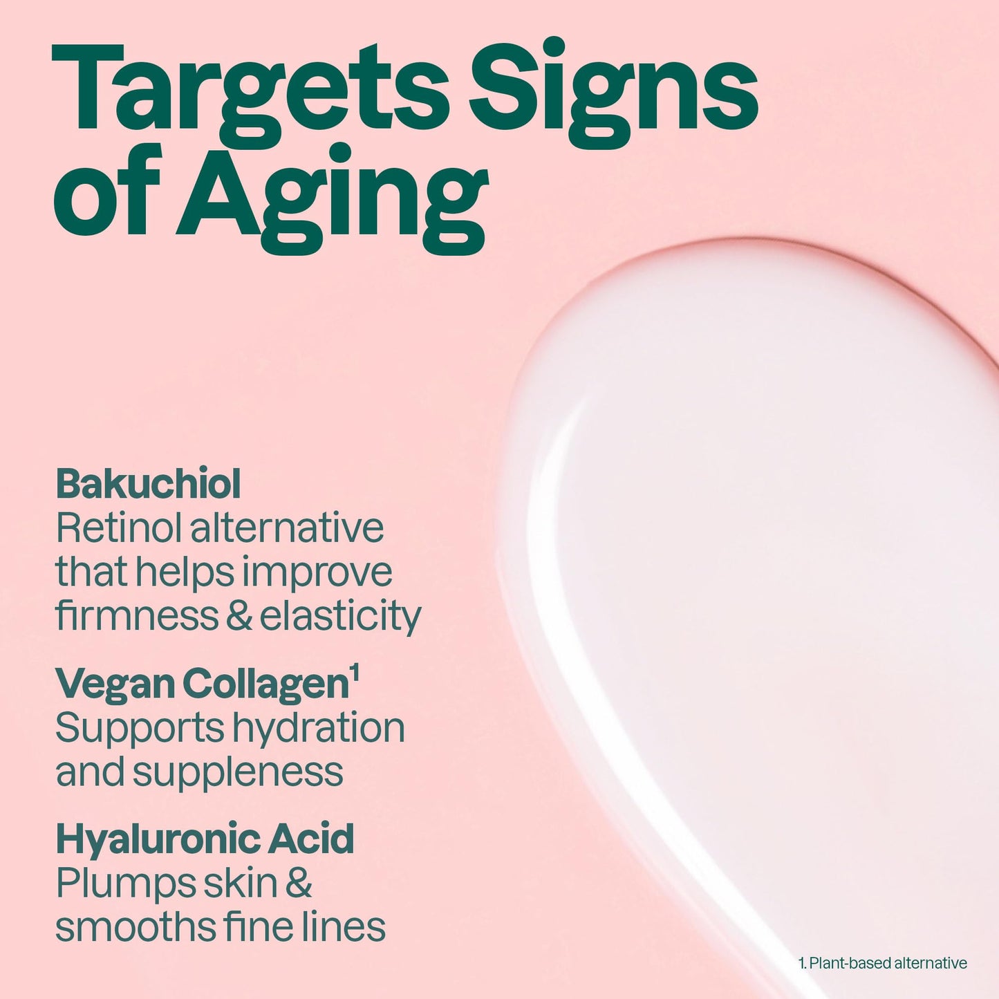 ATTITUDE Anti Aging Hyaluronic Acid Serum for Face, Plumping Facial Serum for Wrinkles & Fine Lines, Fragrance Free Skincare, Dermatologically Tested, Travel Size, EWG Verified, Vegan, 1 Fl Oz