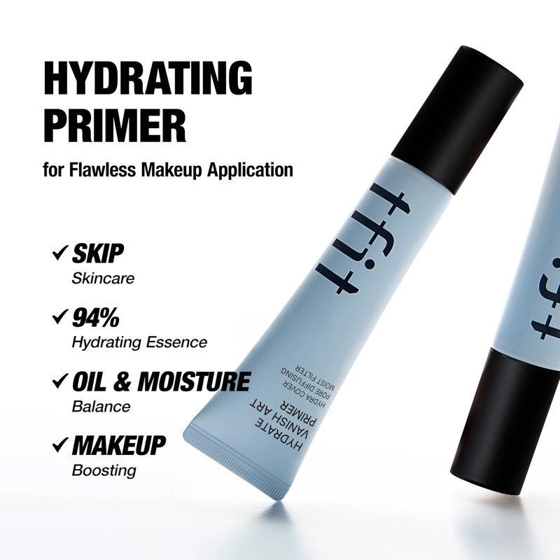 TFIT Hydrate Vanish Art Primer – Deep Moisturizing Makeup Base for Dry & Sensitive Skin, Smooth Pore Perfecting, Lightweight & Dewy Finish - 1.01 FL.Oz
