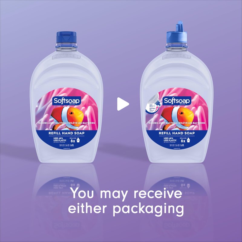 SOFTSOAP Liquid Hand Soap Refill, Aquarium, Bulk Hand Soap, Commercial Hand Soap, 300 oz Total (50 oz|Case of 6) US05262A