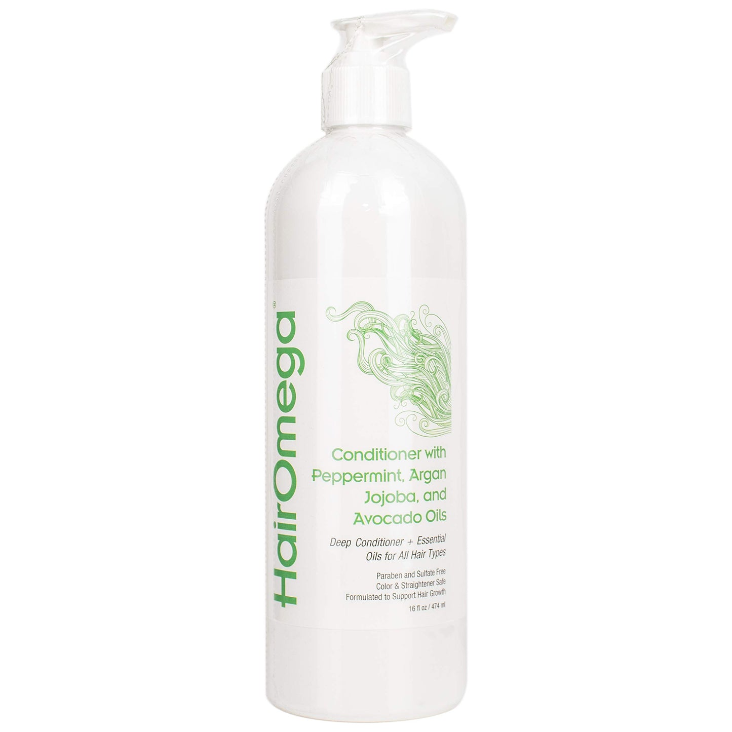 DrFormulas Conditioner, 16 oz - HairOmega Sulfate Free with Deep Conditioning Moroccan Argan, Jojoba, Avocado Oils For Thin, Dry, Damaged Hair, Color Treated Hair Safe