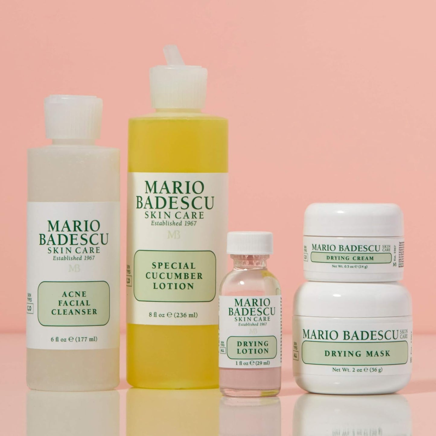 Mario Badescu Acne Control Skin Care Kit - Facial Set for Oily & Combination Skin | Clear Complexion Solution