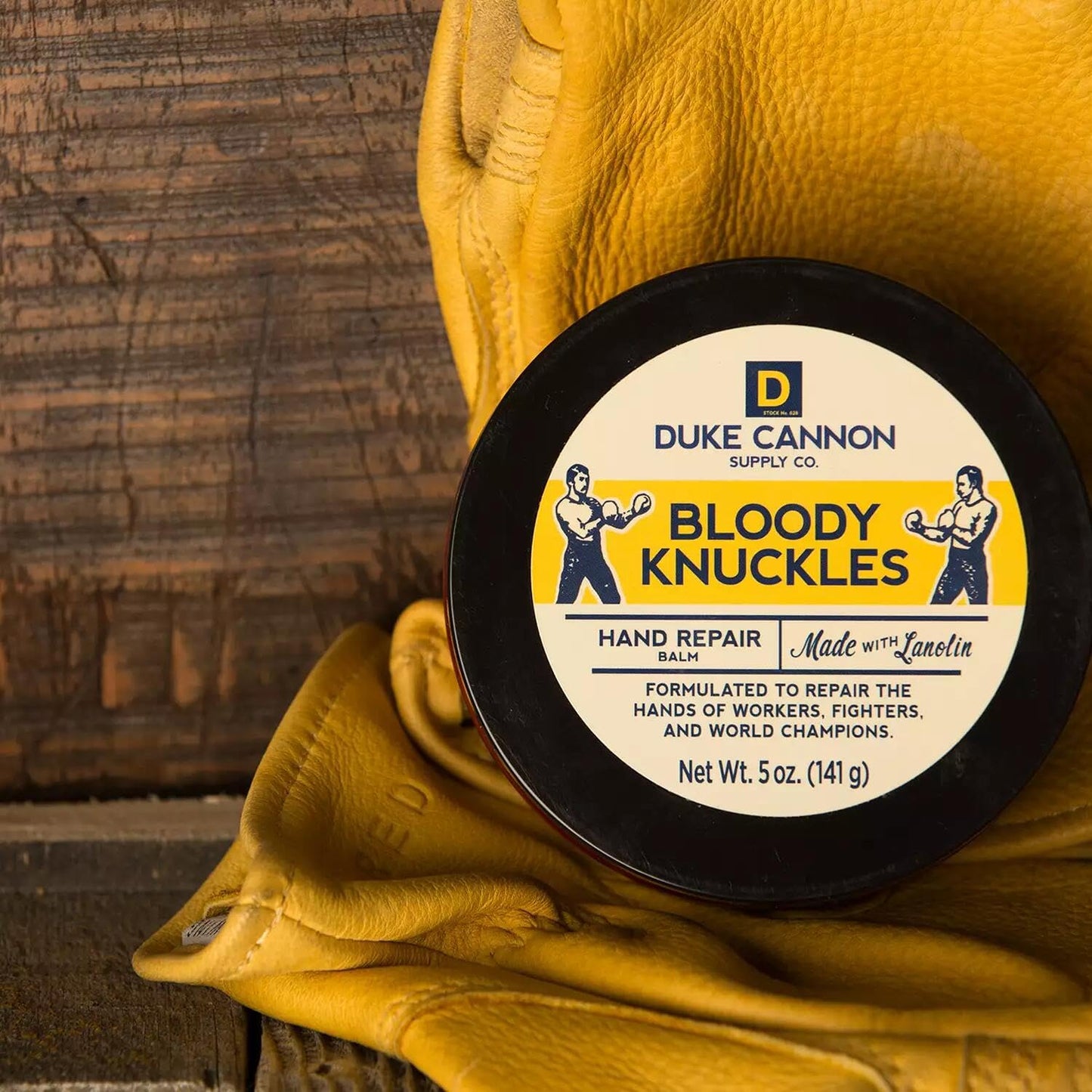 Duke Cannon Hand Repair Balm - Unscented Moisturizer for Dry, Cracked Skin | 5 oz. (2 Pack)