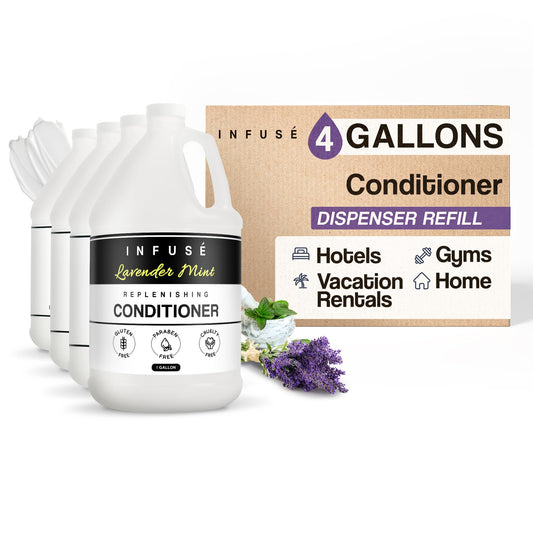 Infuse Lavender Mint Hotel | 1 Gallon | For Hospitality & Vacation Rentals to Refill Dispensers | (Single Gallon)