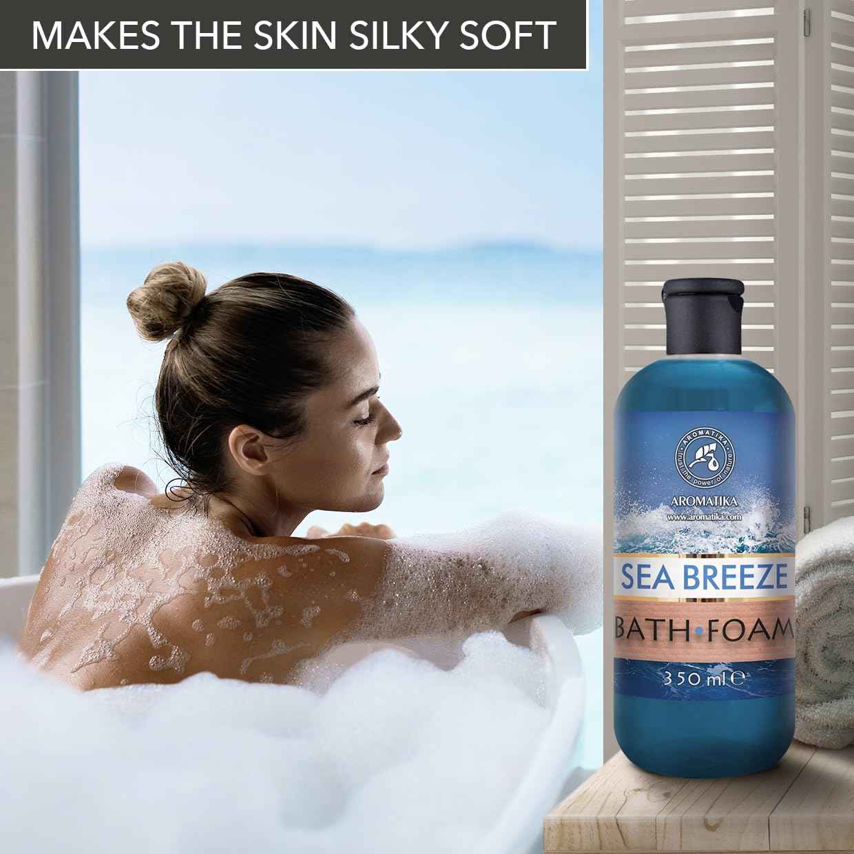 Bath Foam Set Coniferous & Sea Breeze & Eucalyptus 3x12Fl Oz - Body Care - Beauty - Bathing - Body Care - Wellness - Relax - Aromatherapy - Spa - Fresh Aroma - Bubble Baths