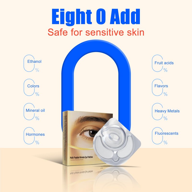 YDN Multi-Peptide Wrinkle Eye Patches - 7,062 Soluble Micro Darts in Preeision Array | Multi-Peptide & Hyaluronic Acid Under Eye Patches for Reduce Wrinkles & Fine Lines and Hydrating (2 Pack)