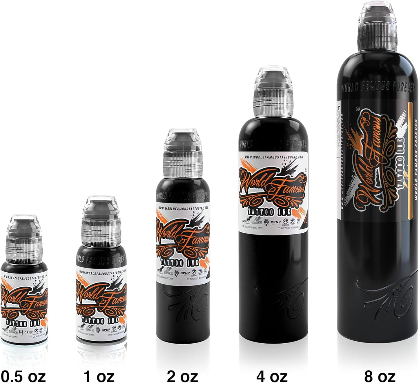 Tattoo Ink - Professional Skin-Safe Black Outlining Ink | Vegan & Non-Toxic, 8 oz