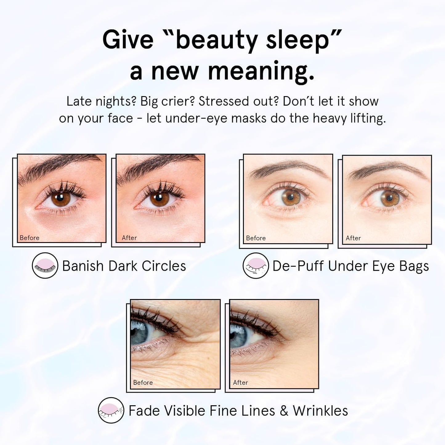 grace & stella Caffeine Under Eye Patches - Awakening Eye Patches for Puffy Eyes and Dark Circles, Under Eye Mask Patches with Niacinamide & Hyaluronic Acid - Teen Girl Gifts, Vegan (Bronze, 24 Pairs)