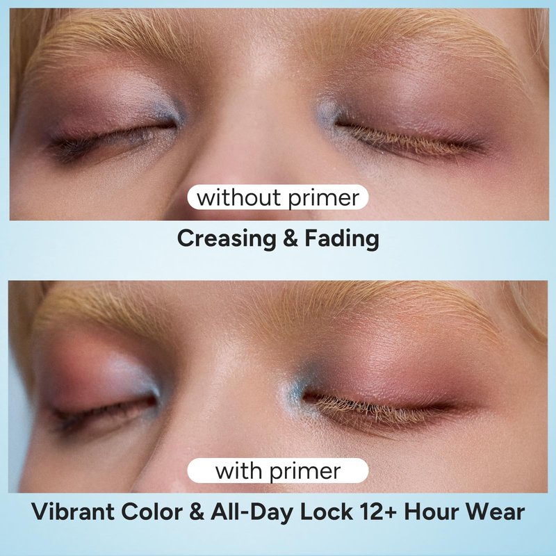 Oil Control Eyeshadow Primer, Smooth Eye Makeup Base, Intensifies Liquid & Powder Color, Lightweight & Non-greasy, Universal for All Skin Tones - 0.5 fl. oz