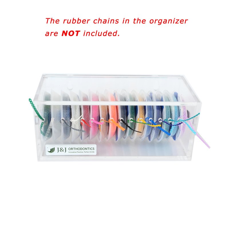 J&J Ortho Orthodontic Elastic Power Chain Dispenser Reel Box with Lid