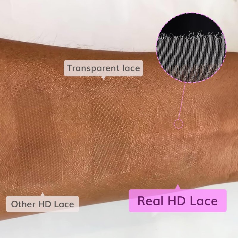 IDN BEAUTY SKINLIKE REAL HD 2x6 Lace Closure Human Hair Straight 14 Inch Bleached Single Knots HD Closure Ultra-thin 2x6 Lace Closure Virgin Human Hair 0.1 mm Pre Plucked Hairline Lace Closure