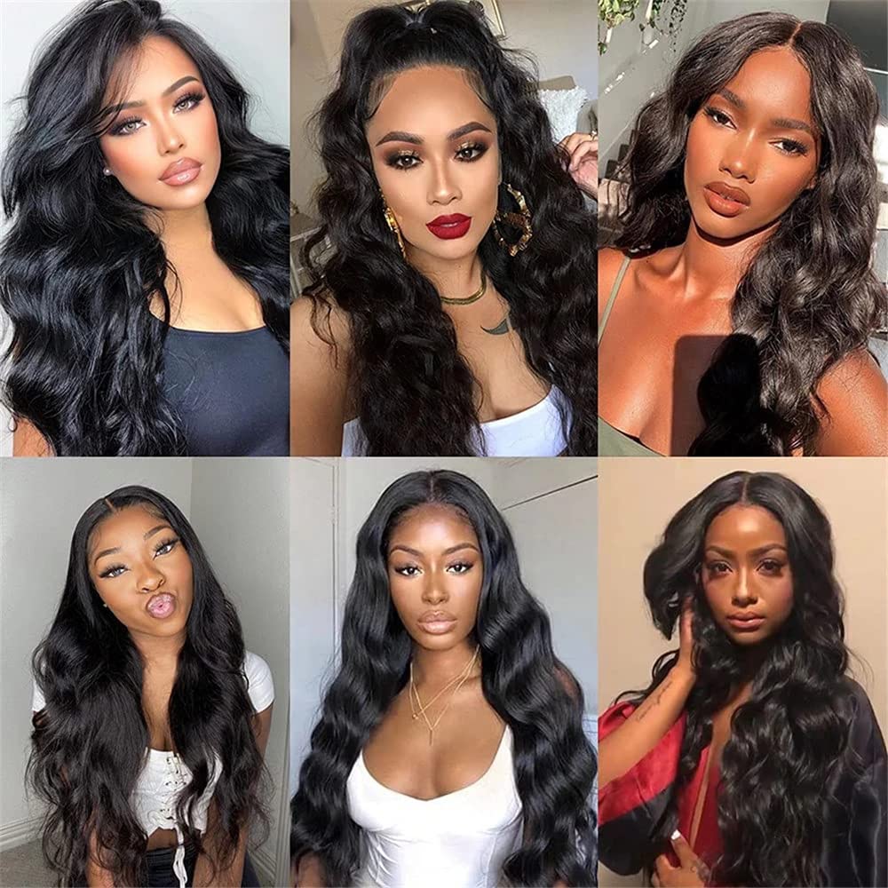 Brazilian Body Wave Bundles Human Hair 100% Unprocessed Virgin Human Hair Bundles Body Wave Natural Black Machine Double Weft Bundle 100G
