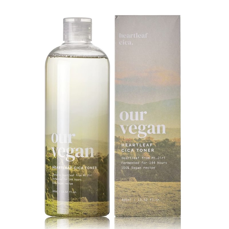 MA:NYO Our Vegan Heartleaf CICA Toner Korean Skin Care 13.52fl oz (400ml)