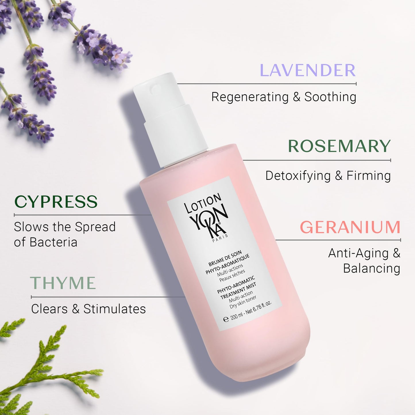 Yon-Ka PS Hydrating Face Toner | Calming Daily Face Mist with Botanical Plant Extracts for Dry & Sensitive Skin | Minimizes Pores and Treats Redness | Alcohol-Free and Paraben-Free | 6.76 oz