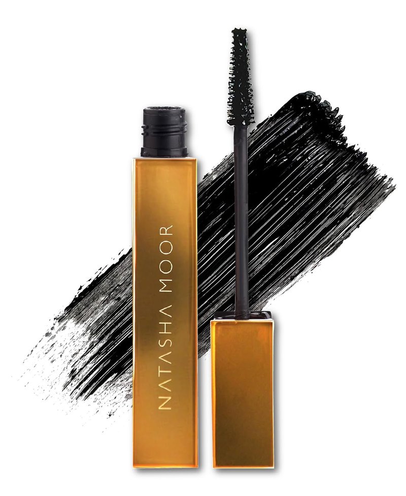 NATASHA MOOR "Moor Power" Black Mascara - Luxurious Volumizing, Lengthening, & Darkening Formula - Waterproof & Smudge-Proof - Eye Makeup Mascara - Cruelty-Free Clean Beauty for Long-Lasting Results