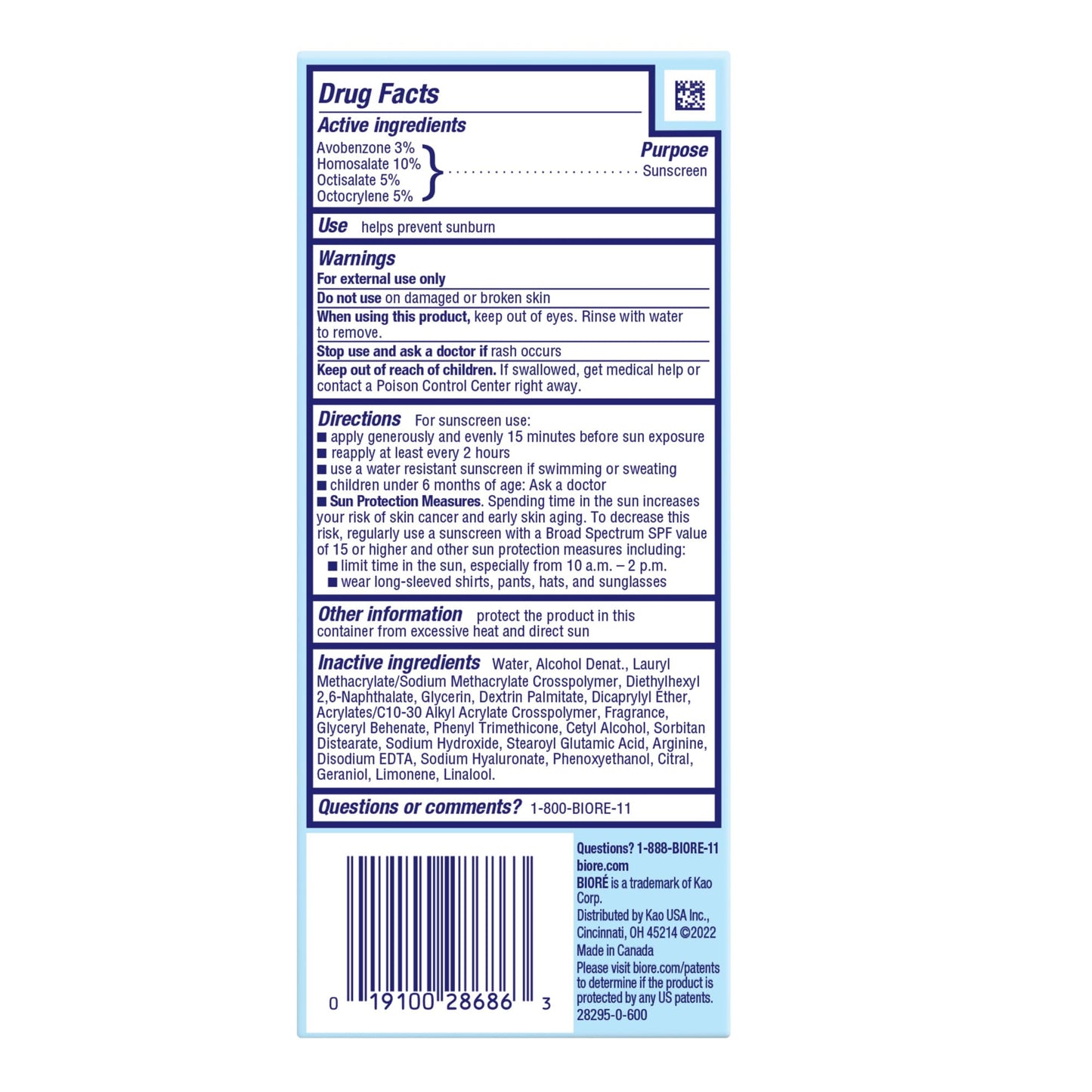 Biore UV Aqua Rich Moisturizer SPF 50 Facial Sunscreen, 1.7 fl oz