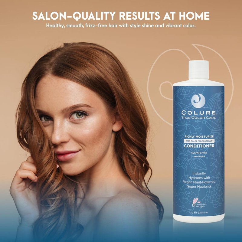 Colure Richly Moisturizing Conditioner 33 oz - Deep Hydrating Treatment for Dry, Damaged Hair Care