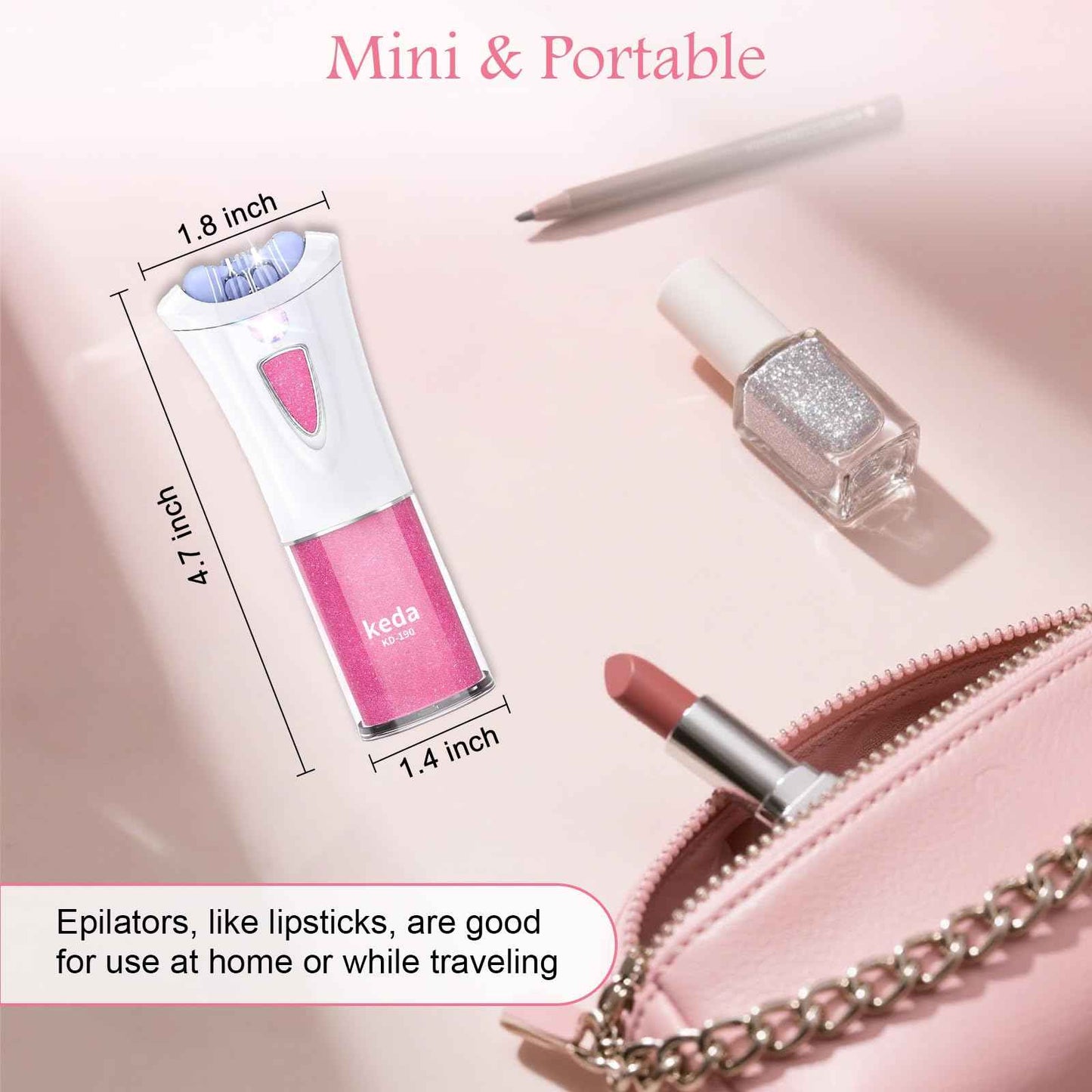 Glabrskise Skin Epilator, 2025 New Glabrskise Skin Hair Remover for Women with LED, Smooth Glide for Women Facial Hair, Glabrskise Skin epilator for face/Lip/Arm/Bikini Area/Leg/Armpit