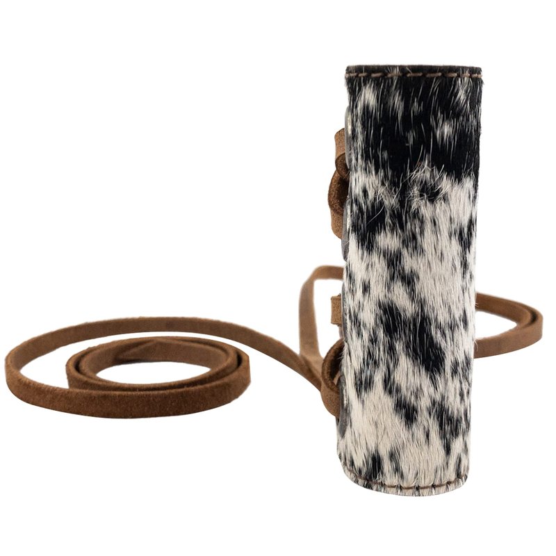Western Leather Works, Hair Ties (2 Pack) Handmade from Full Grain Leather, Ponytail, Braid Holder, Wraps, Long Hair Accessories - Furry