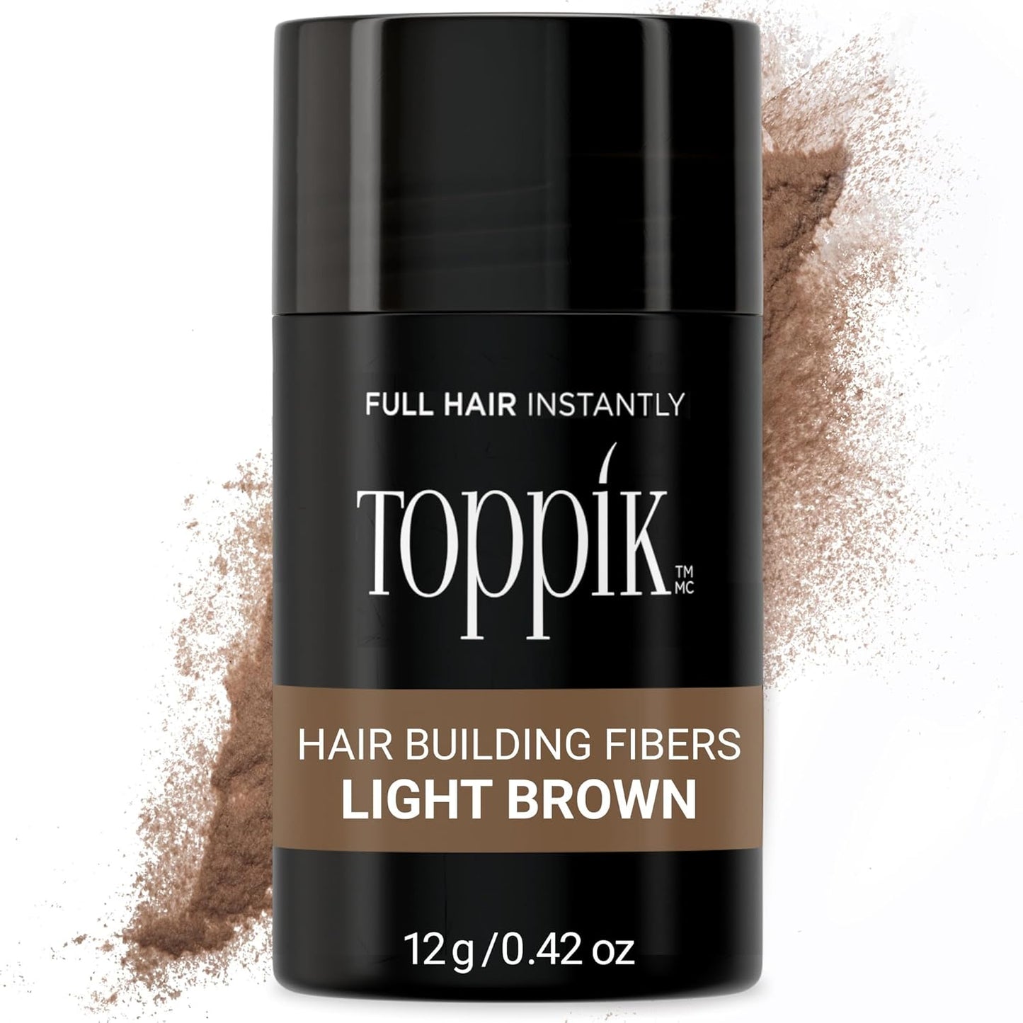 Toppik Hair Building Fibers - Instantly Thicker, Fuller Hair | 9 Shades Available, 4 Size Options