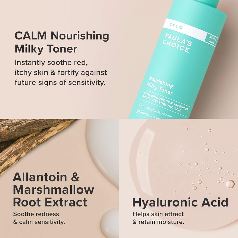 Calm Nourishing Milky Toner - Soothes Redness for Sensitive Skin | 4 Fl Oz