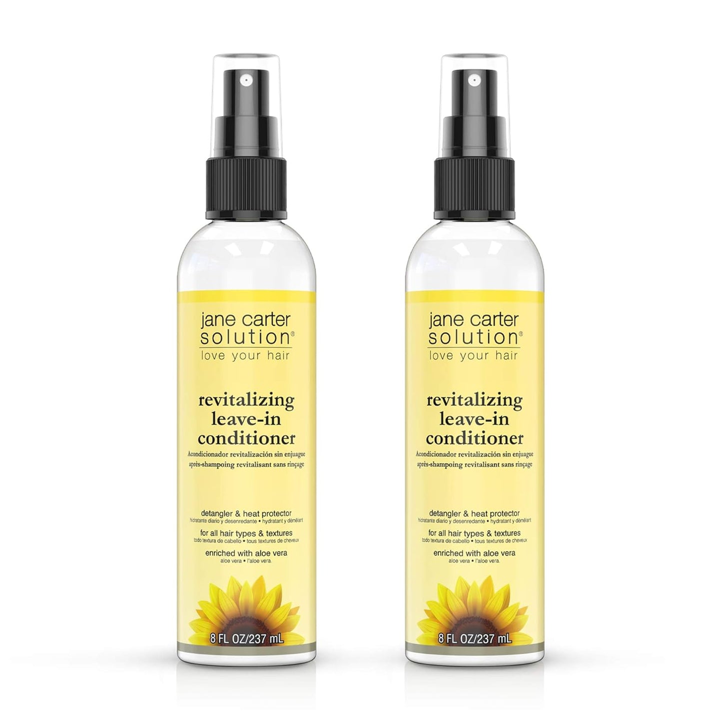 Revitalizing Leave-In Conditioner by Jane Carter - Nourishing Hair Treatment | 8 oz, 2 Pack