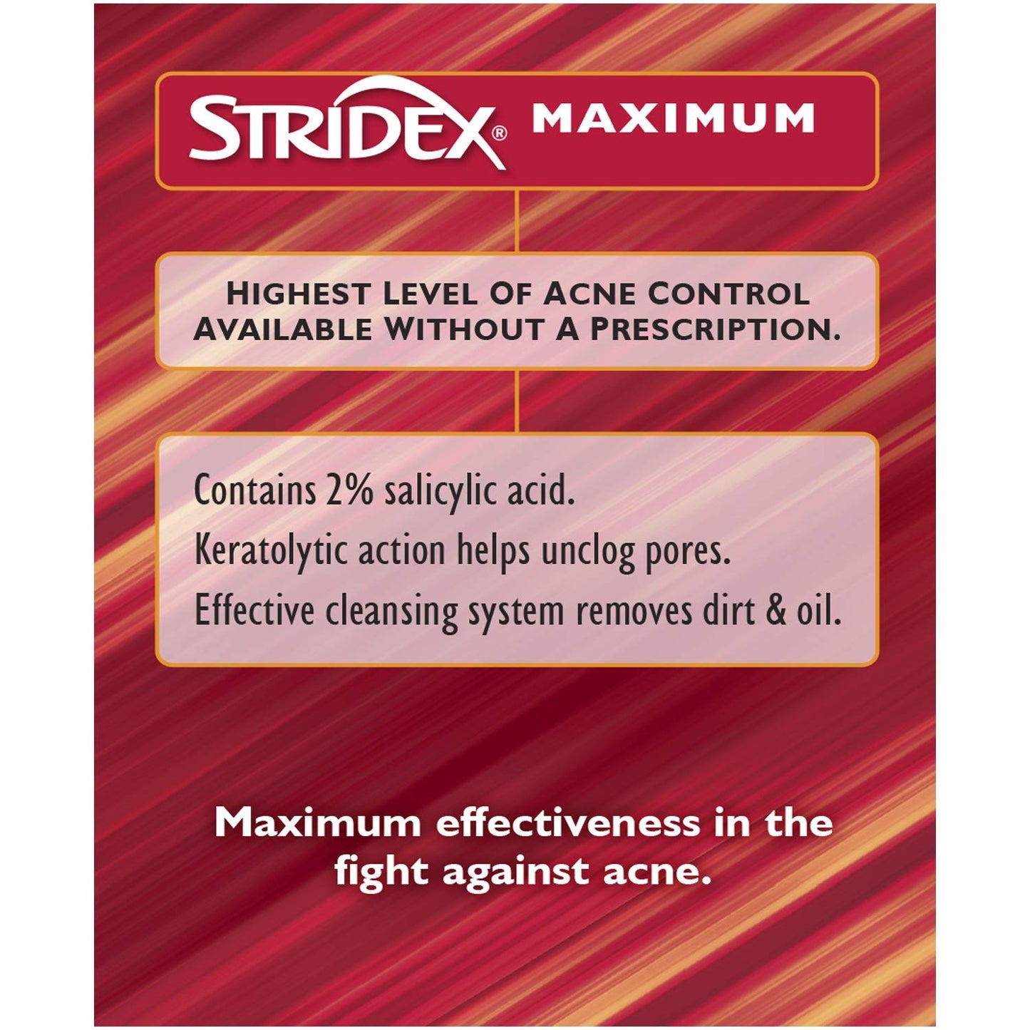 Stridex Daily Care Acne Pads with Salicylic Acid, Maximum Strength, 90 ea - 2pc
