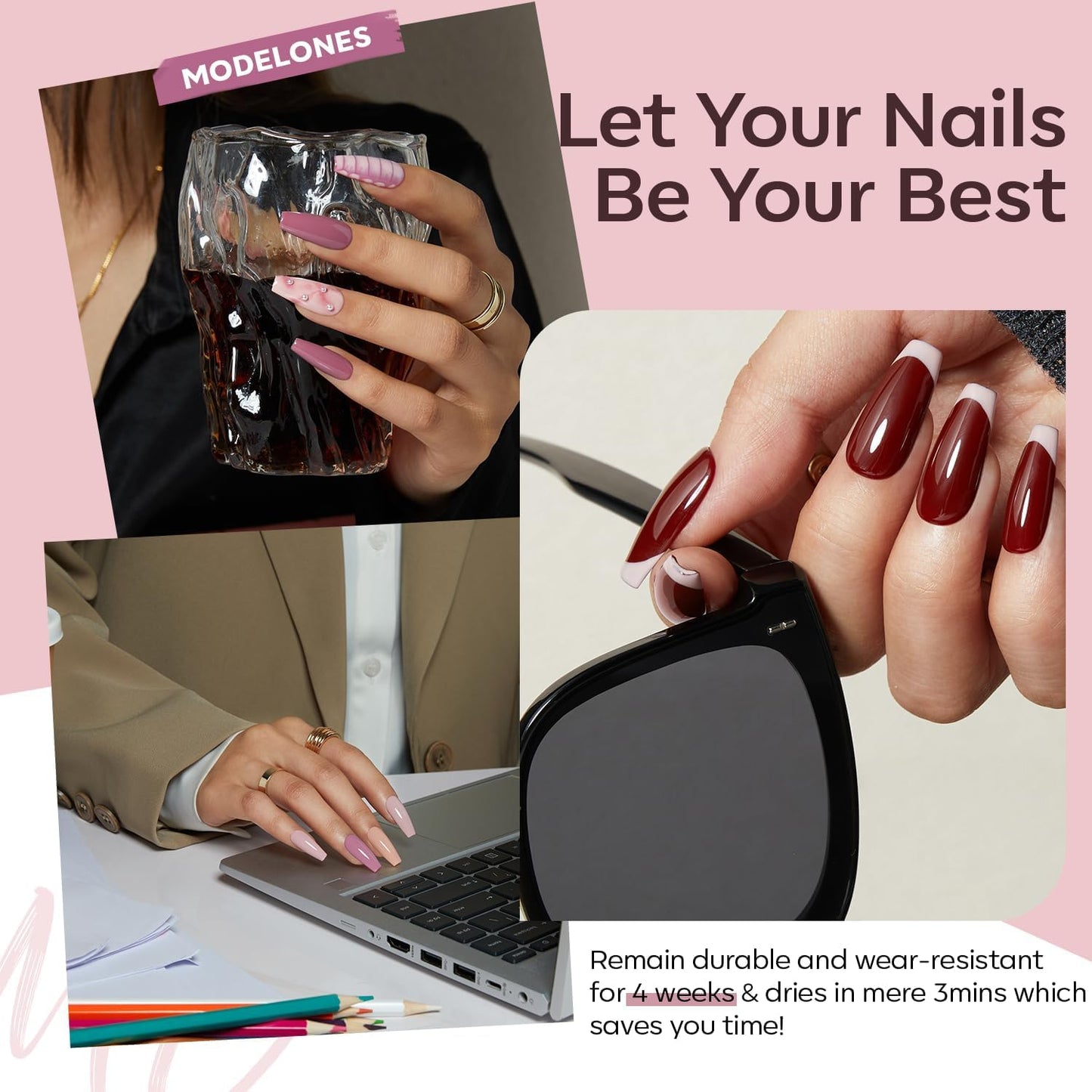 modelones 5D Automatic White Nail Magnet for Cateye Gel Polish