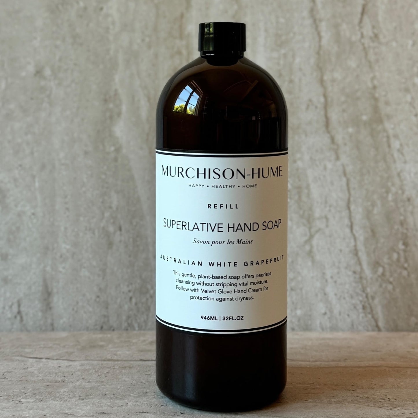 Murchison-Hume Australian White Grapefruit Hand Soap Refill | Superlative Plant-Based Formula | Eco-Friendly 32 fl oz Refill for Pump Dispenser | SLS-Free, Paraben-Free & Cruelty-Free