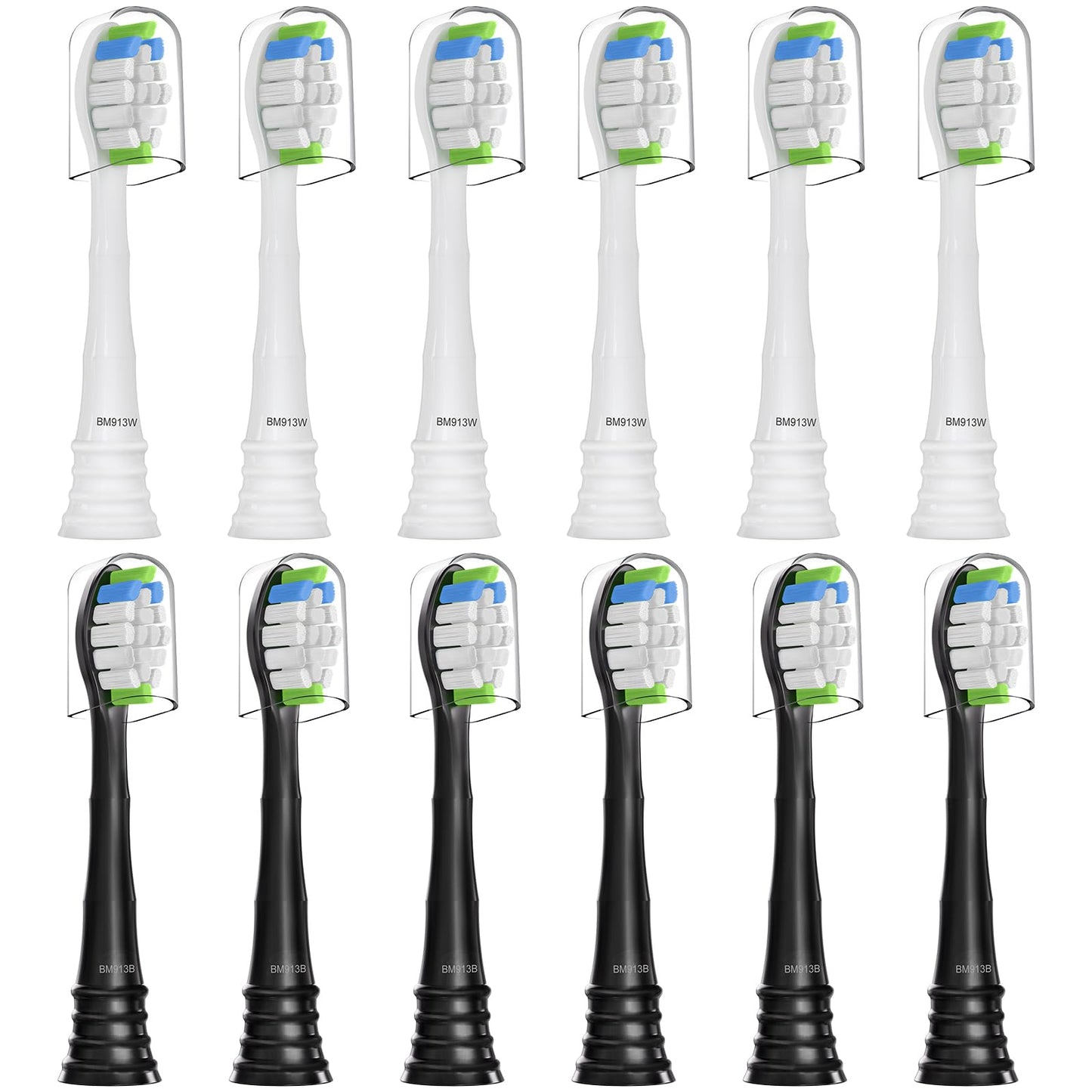 SUGODAEU Replacement Heads Compatible with Philips Sonicare, Toothbrush Heads Compatible with Sonicare Electric Toothbrush, 12 Pack