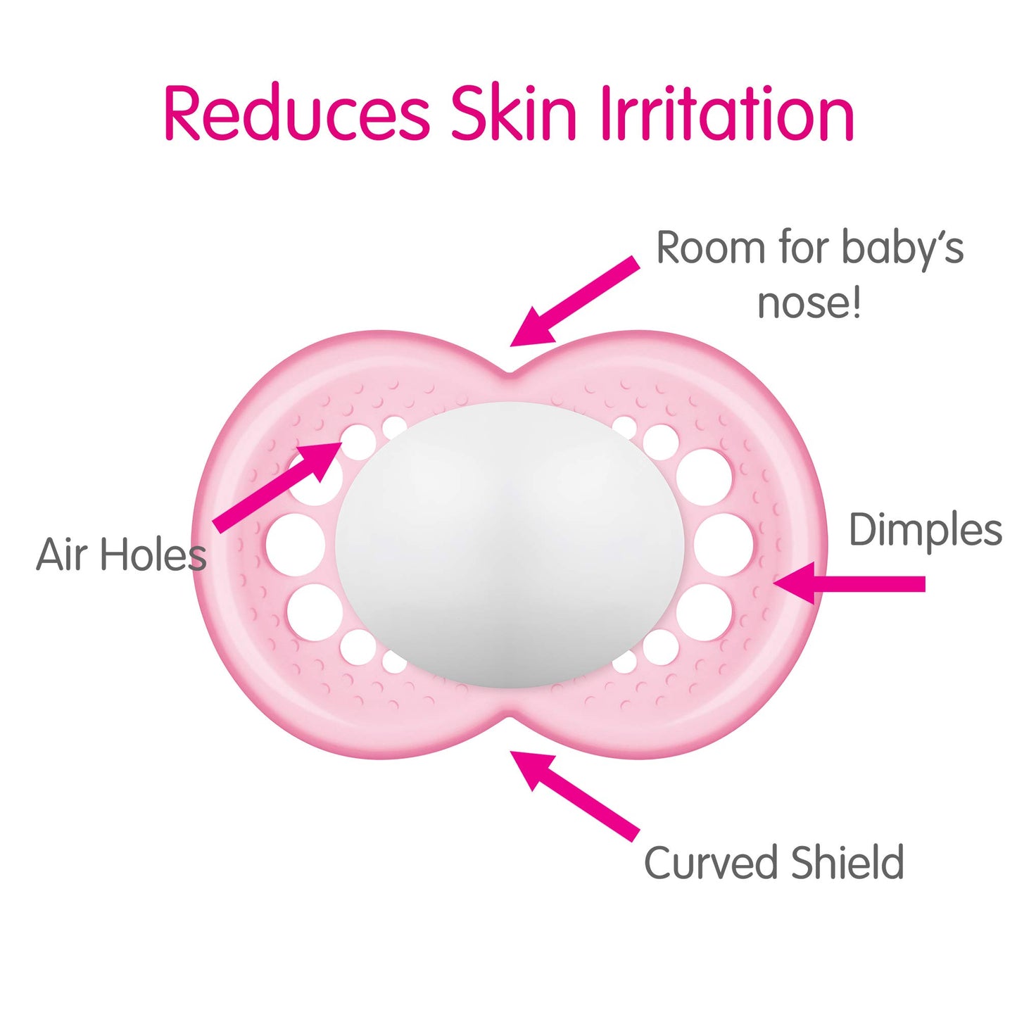 MAM Original Baby Pacifier, Nipple Shape Helps Promote Healthy Oral Development, Sterilizer Case, 2 Pack, 6-16 Months, Crystal/Boy