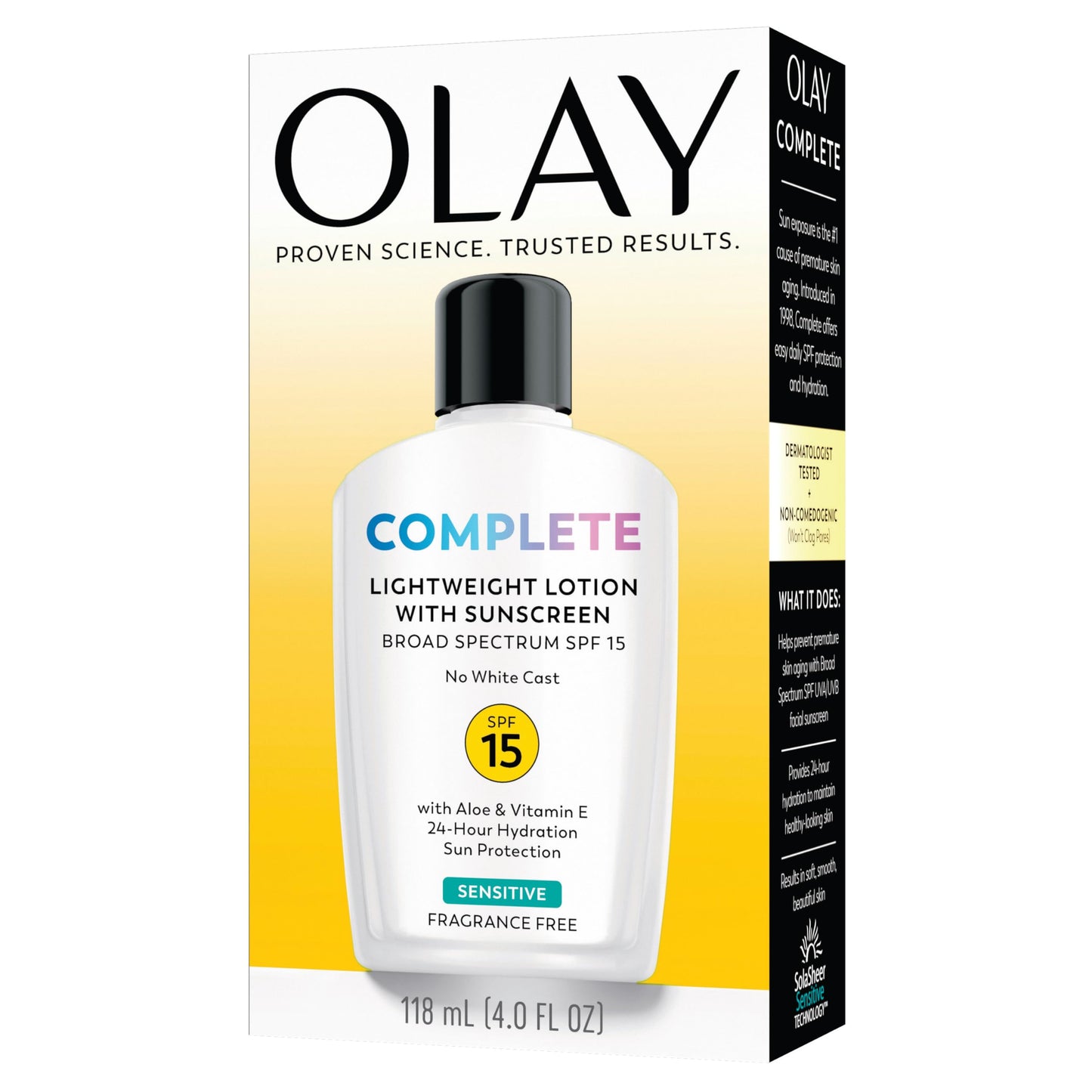 OLAY Complete All Day Moisturizer SPF 15, Sensitive 4 oz (Pack of 2)