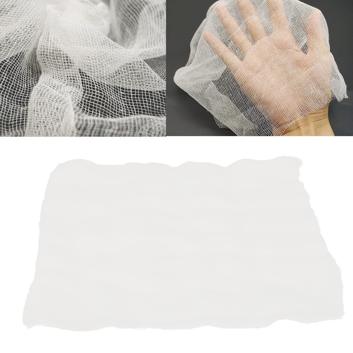Dioche 100pcs Gauze Mask, Disposable Precut Gauze Face Masks, Soft Cotton Spa Gauze Mask Skin Care Paper Sheet for Treatments and Masks, Wholesale Business