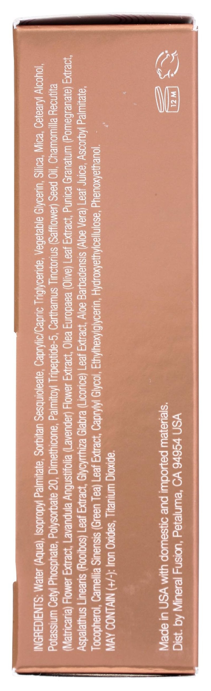 Mineral Fusion Full Coverage Foundation, Liquid Foundation - Deep 2- Tan Complexion w/Golden Undertones, Lightweight Matte Finish, Up to 12 Hr Hydration, Hypoallergenic & Vegan, 1 fl. oz