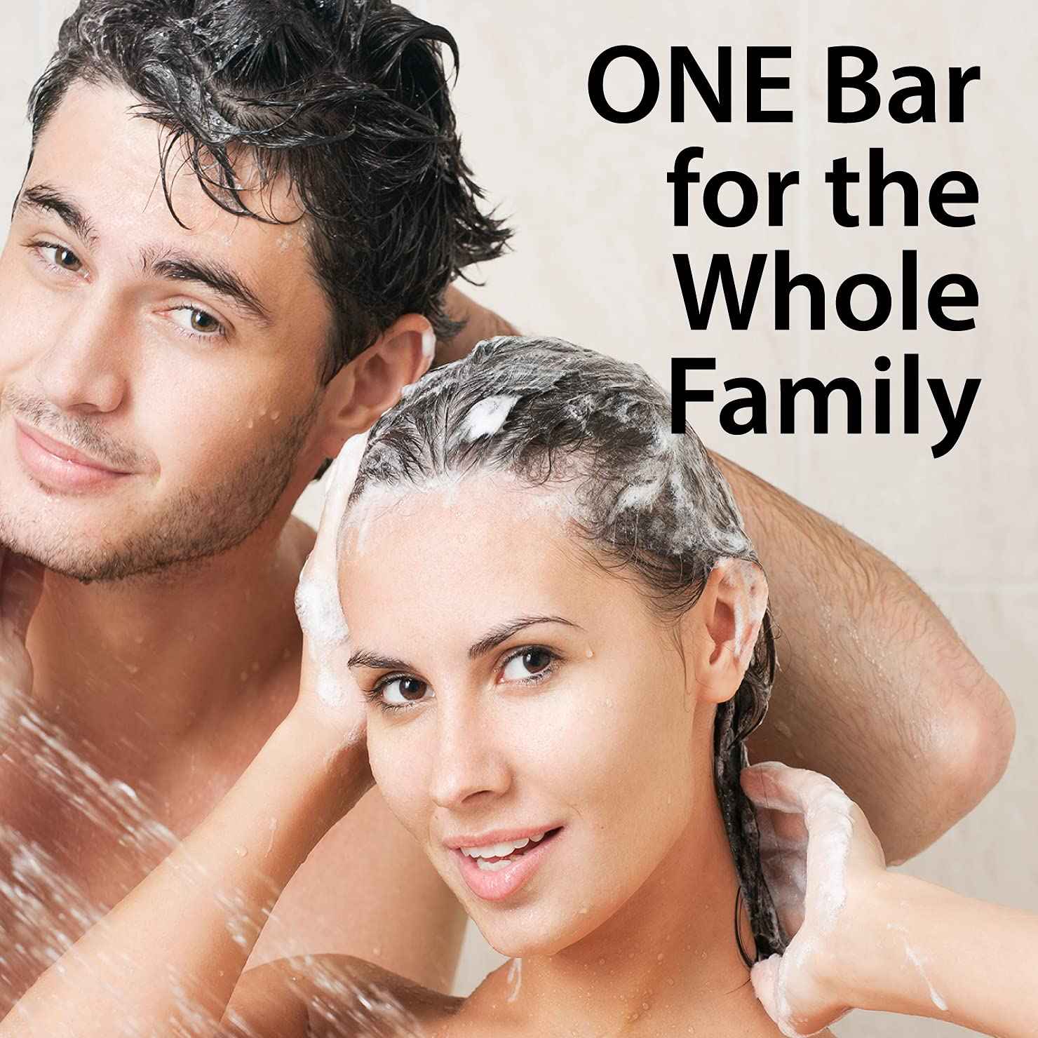 ONE Bar Activated Charcoal 3.5 oz 3 Pack - Shave, Shower, Shampoo, face, beard, body, hair/scalp, SuperFAT “oil” Infused: Avocado, Mango, Olive, Coconut, Argan, Moisturizing and Nourishing Oil.