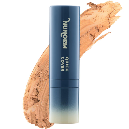 Foundation & Concealer Stick for Men - Full Buildable Cover for Dark Circles, Blemishes, Acne, Redness & Under Eyes - Face & Body Makeup Stick for All Skin Types - Non-Comedogenic 08-Beige
