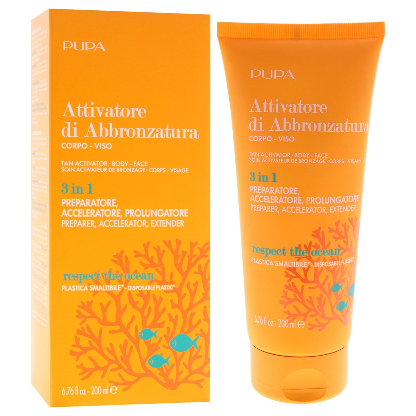 Tan Activator Body Face 3-In-1 by Pupa Milano for Women - 6.76 oz Bronzer